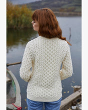 Load image into Gallery viewer, Saol Knitwear Ladies Side Button Sweater
