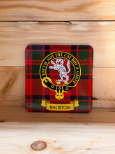Load image into Gallery viewer, Scottish Clan Crest &amp; Tartan Coasters
