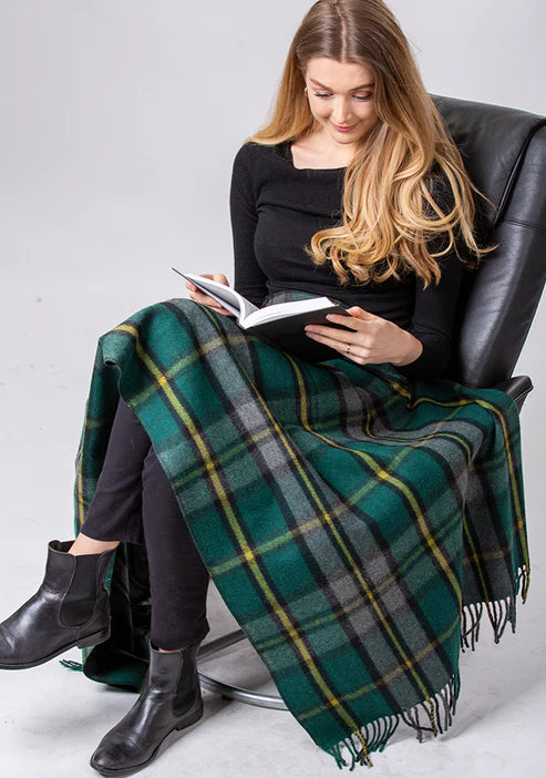 Patrick King Merino Wool Cape Breton Tartan Knee Blanket