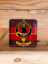 Load image into Gallery viewer, Scottish Clan Crest &amp; Tartan Coasters
