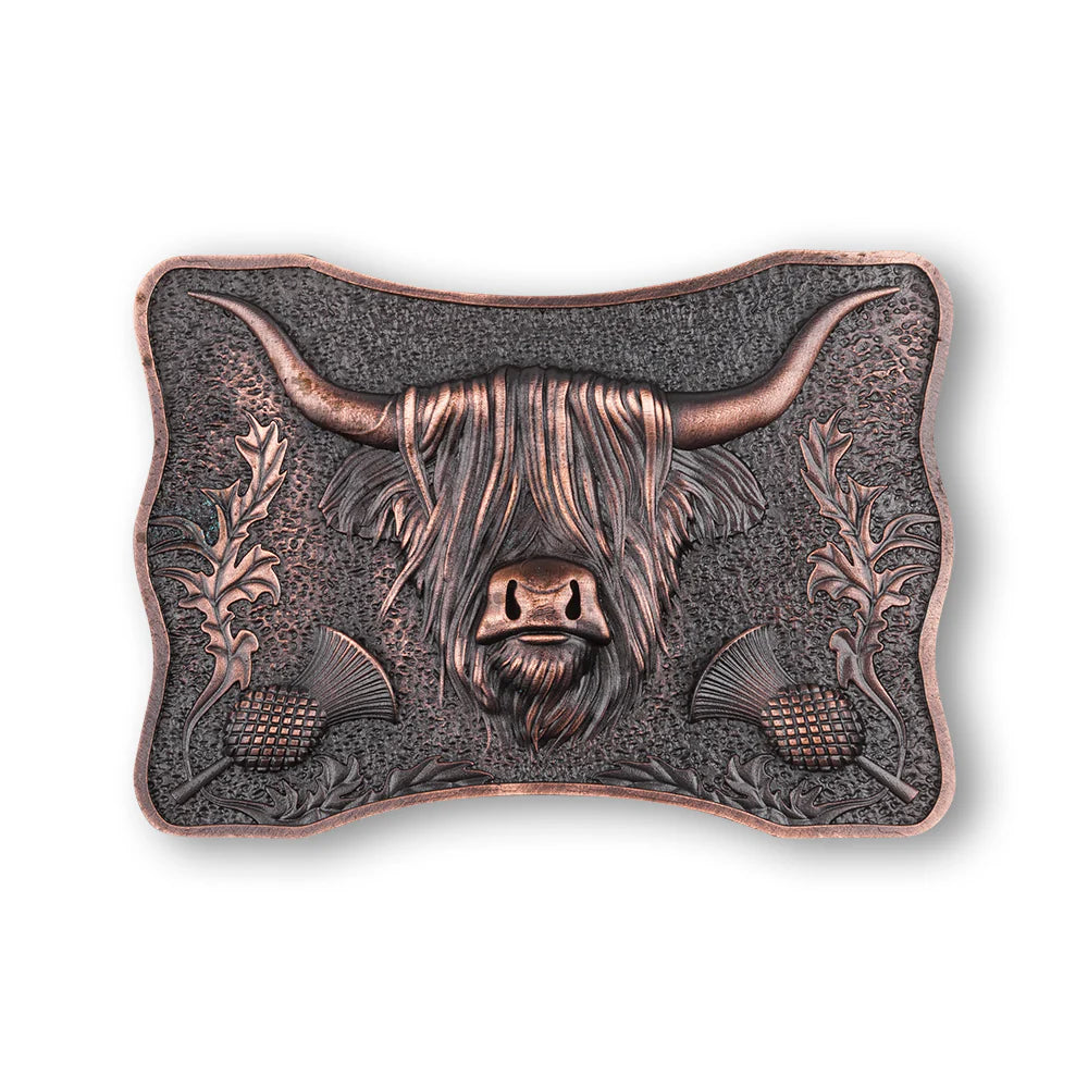 Braemar Highlandwear Thistle Coo Belt Buckle (3 Variants)