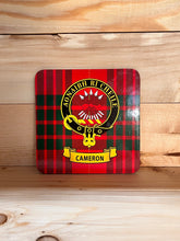 Load image into Gallery viewer, Scottish Clan Crest &amp; Tartan Coasters

