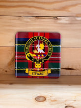 Load image into Gallery viewer, Scottish Clan Crest &amp; Tartan Coasters
