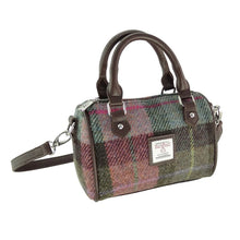 Load image into Gallery viewer, Harris Tweed Kilbride Mini Bowling Handbag with Shoulder Strap
