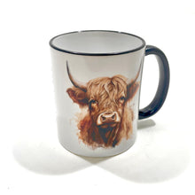 Load image into Gallery viewer, White Highland Cow Mug
