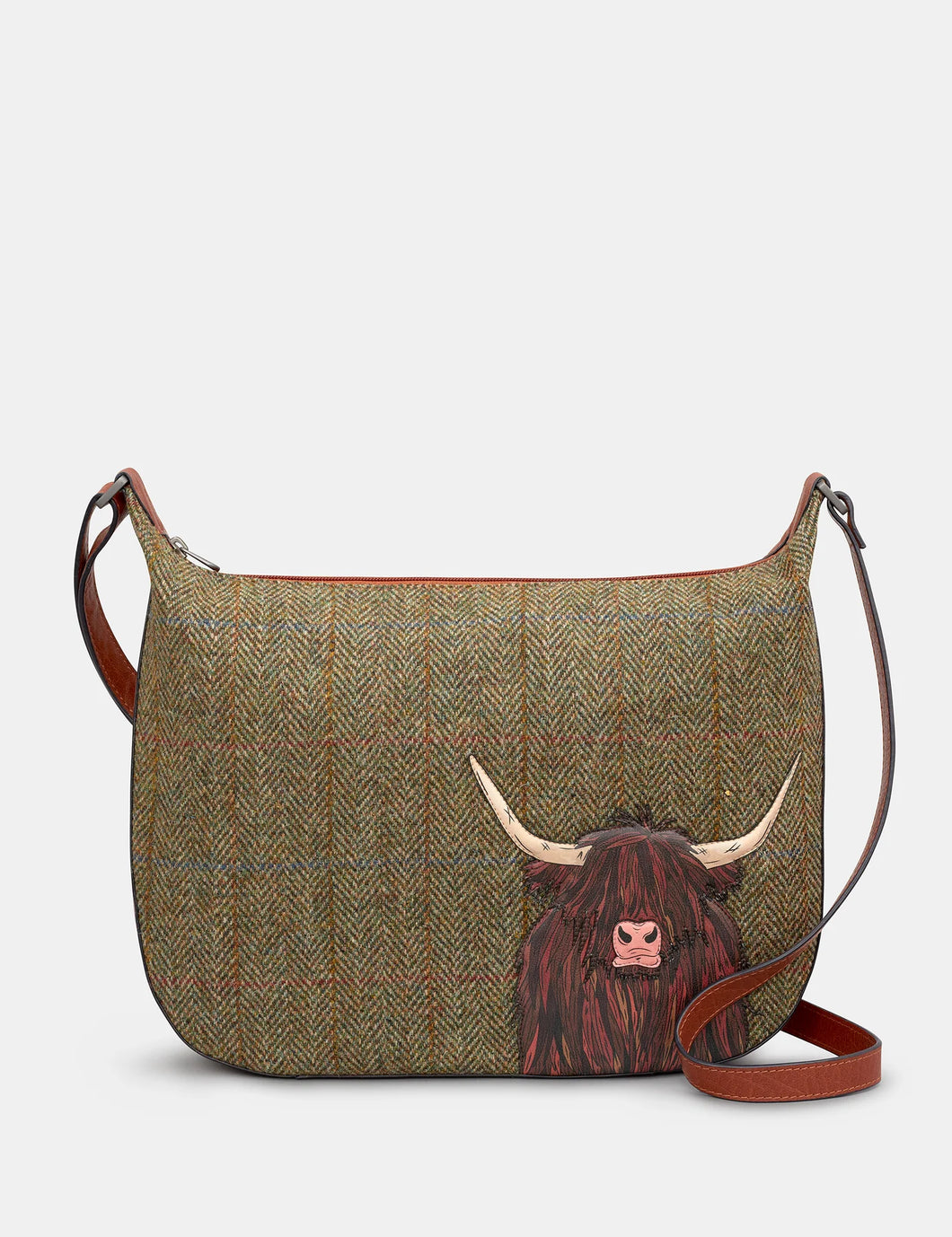 Yoshi Highland Cow Hobo Bag