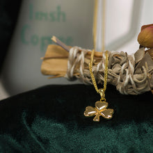 Load image into Gallery viewer, Boru Silver with 14K vermeil Traditional Shamrock Pendant
