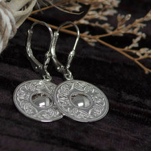 Load image into Gallery viewer, Boru Celtic Warrior Small Disc Drop Earrings
