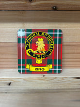 Load image into Gallery viewer, Scottish Clan Crest &amp; Tartan Coasters
