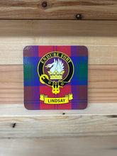 Load image into Gallery viewer, Scottish Clan Crest &amp; Tartan Coasters
