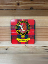 Load image into Gallery viewer, Scottish Clan Crest &amp; Tartan Coasters
