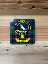 Load image into Gallery viewer, Scottish Clan Crest &amp; Tartan Coasters

