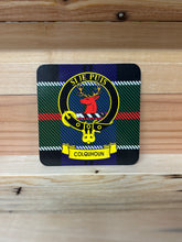 Load image into Gallery viewer, Scottish Clan Crest &amp; Tartan Coasters
