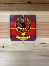Load image into Gallery viewer, Scottish Clan Crest &amp; Tartan Coasters
