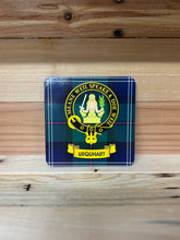 Load image into Gallery viewer, Scottish Clan Crest &amp; Tartan Coasters
