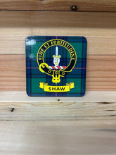 Load image into Gallery viewer, Scottish Clan Crest &amp; Tartan Coasters
