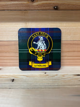 Load image into Gallery viewer, Scottish Clan Crest &amp; Tartan Coasters
