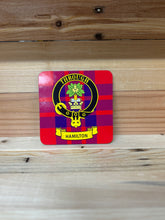 Load image into Gallery viewer, Scottish Clan Crest &amp; Tartan Coasters
