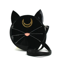 Load image into Gallery viewer, Mystical Black Cat Crossbody Bag
