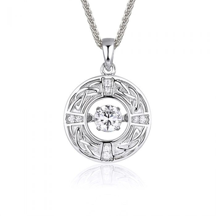 Boru Celtic Knot Dancing Stone Pendant