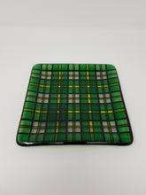 Load image into Gallery viewer, Fused Glass Cape Breton Tartan Small Plate
