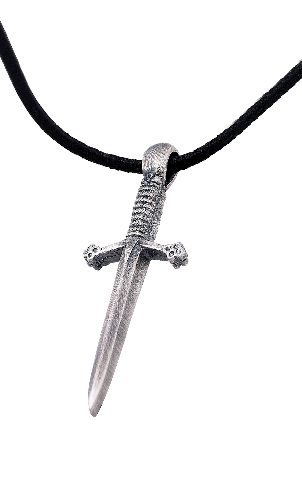 Claymore Gents Thong Pewter pendant