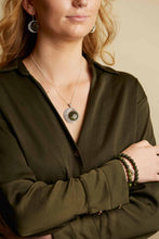 Load image into Gallery viewer, Connemara Marble Sun &amp; Moon Silver Pendant
