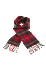 Load image into Gallery viewer, Dark Maple Lambswool Tartan Scarf
