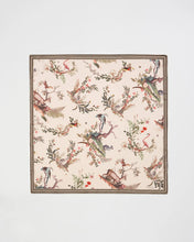 Load image into Gallery viewer, Fable Toile de Jouy Olive Green Square Scarf
