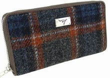 Load image into Gallery viewer, Harris Tweed “Staffa” Zip Wallet
