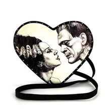Load image into Gallery viewer, Glow in the Dark Heart Shape Frank with Bride Backpack
