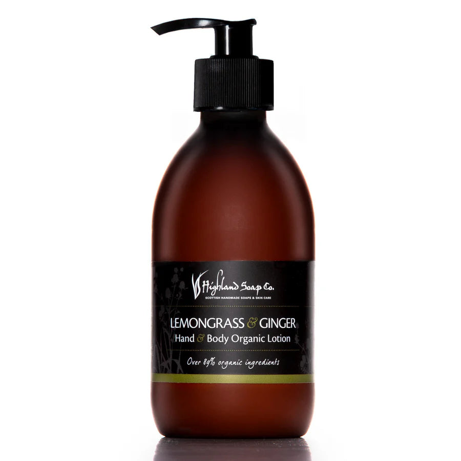 Highland Soap Co Lemongrass & Ginger Hand & Body Lotion 300ml