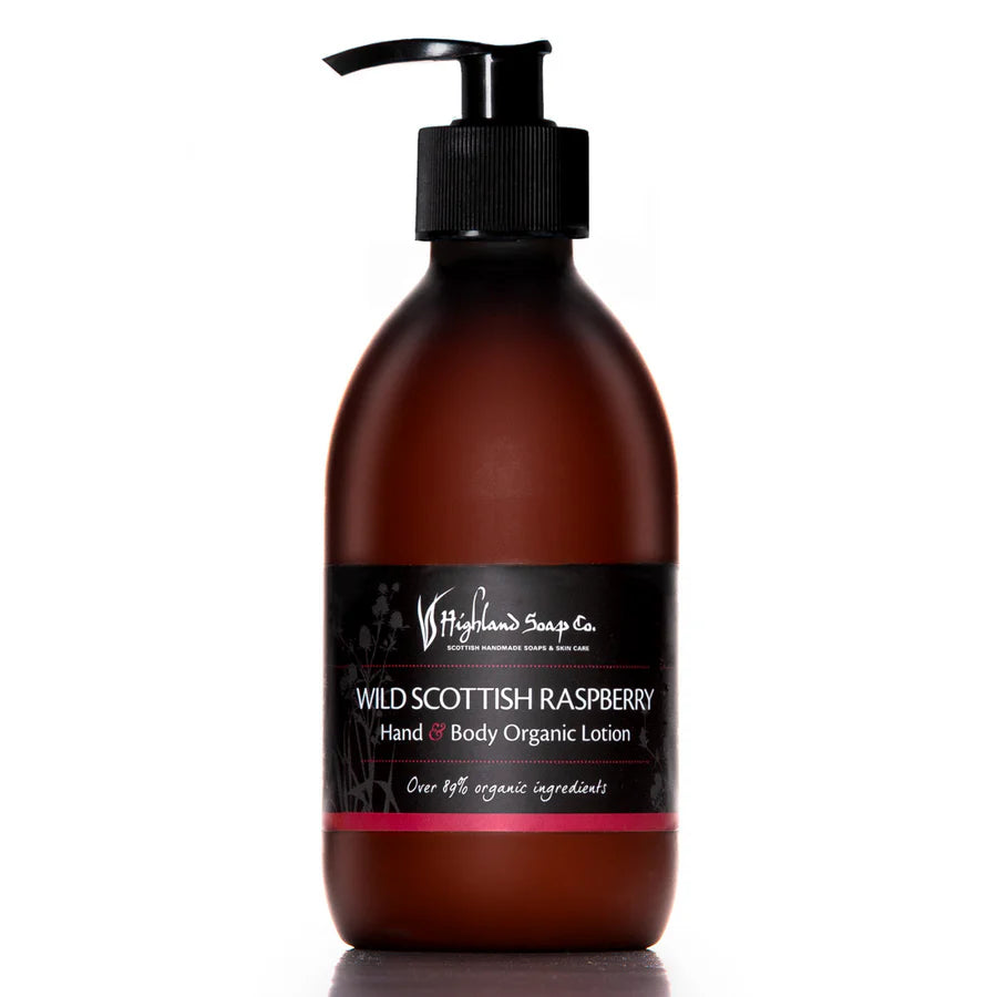 Highland Soap Co Wild Scottish Raspberry Hand & Body Lotion 300ml