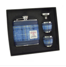 Load image into Gallery viewer, Harris Tweed 6oz Flask Gift Set
