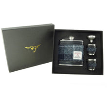 Load image into Gallery viewer, Harris Tweed 6oz Flask Gift Set
