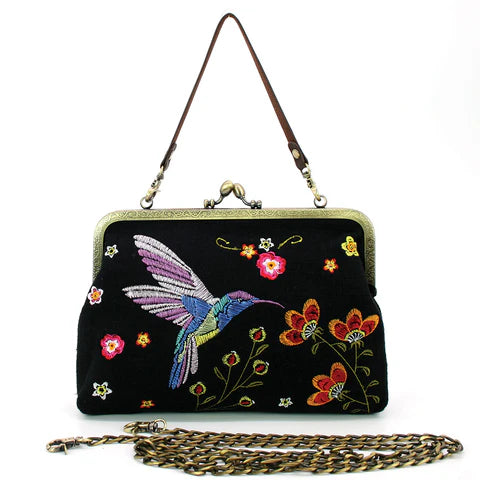Humming Bird Kisslock Bag