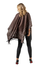 Load image into Gallery viewer, Jimmy Hourihan Fringed Shawl with Celtic Motif Block
