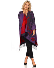 Load image into Gallery viewer, Jimmy Hourihan Fringed Shawl with Celtic Motif

