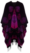 Load image into Gallery viewer, Jimmy Hourihan Fringed Shawl with Celtic Spiral Motif
