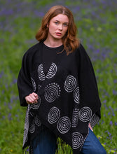 Load image into Gallery viewer, Jimmy Hourihan Fringed Shawl with Celtic Spiral Motif

