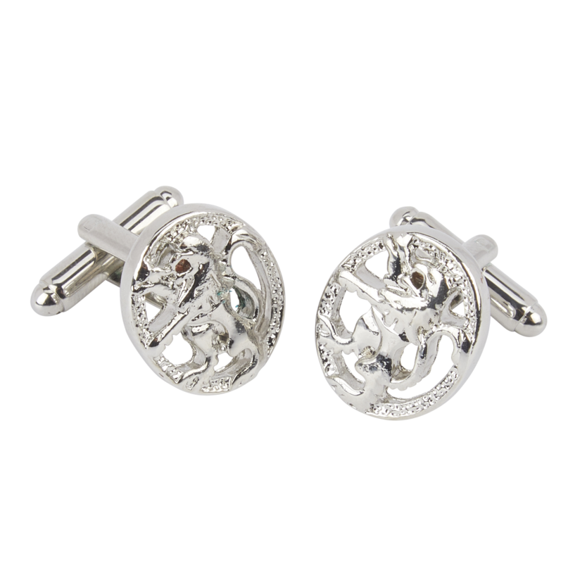 Polished Lion Rampant Cufflinks