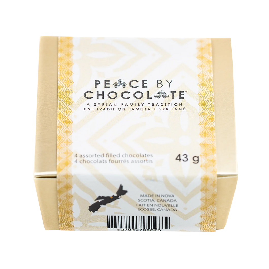 Peace by Chocolate 4 Assorted Filled Chocolates 43g