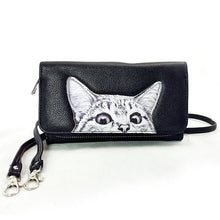 Load image into Gallery viewer, Peeking Cats Wallet
