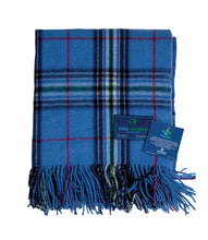 Load image into Gallery viewer, Patrick King One World Together Tartan Deluxe Wool Blanket
