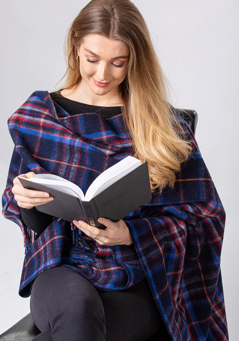 Patrick King Merino Wool Espirt du Quebec Tartan Knee Blanket