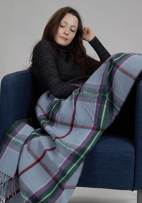 Patrick King Merino Wool World Peace Tartan Knee Blanket