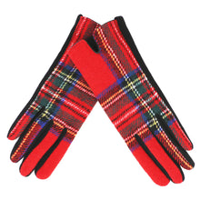 Load image into Gallery viewer, Traditional Ladies Tartan Touch Screen Gloves
