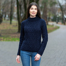 Load image into Gallery viewer, Ladies Aran Cable Knit Sweater
