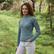 Load image into Gallery viewer, Ladies Aran Cable Knit Sweater
