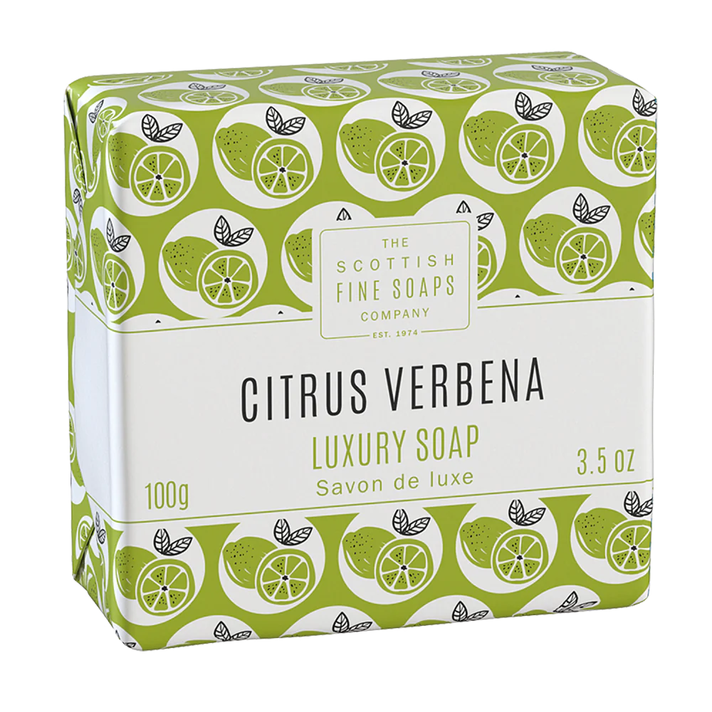 The Scottish Fine Soaps Co Citrus Verbena Luxury Wrapped Soap 100g